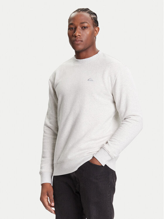 Quiksilver Bluza Salt Water Crew EQYFT05158 Szary Regular Fit