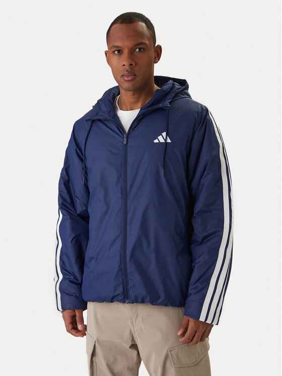 adidas Kurtka zimowa Essentials Climawarm 3-Stripes JM4040 Granatowy Regular Fit