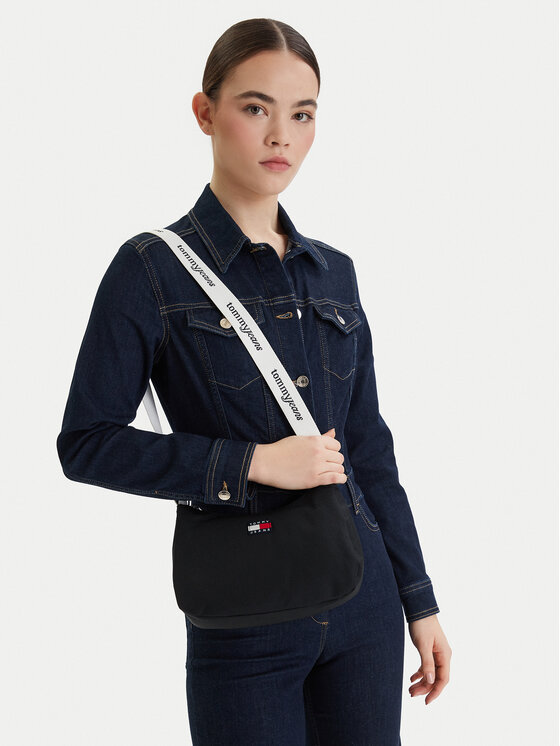 Tommy Jeans Torebka Tjw Ess Daily Shoulder Bag AW0AW18463 Czarny