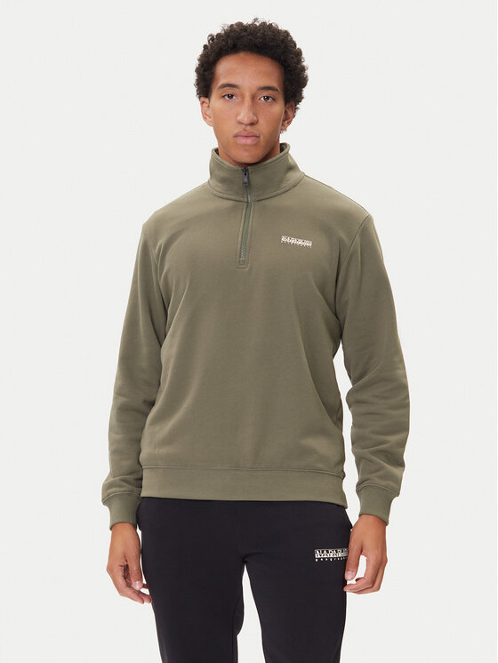 Napapijri Bluza B-Small Box Hz NP0A88TO Zielony Relaxed Fit