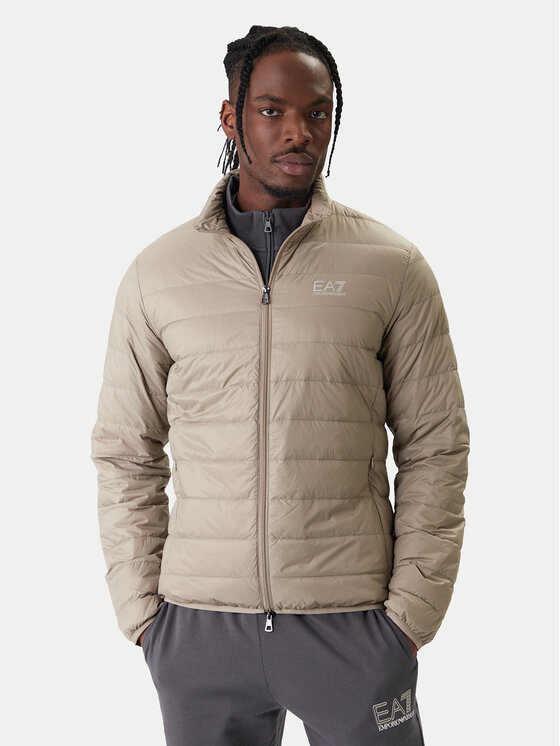EA7 Emporio Armani Kurtka puchowa 8NPB23 PNGPZ U6167 Beżowy Regular Fit