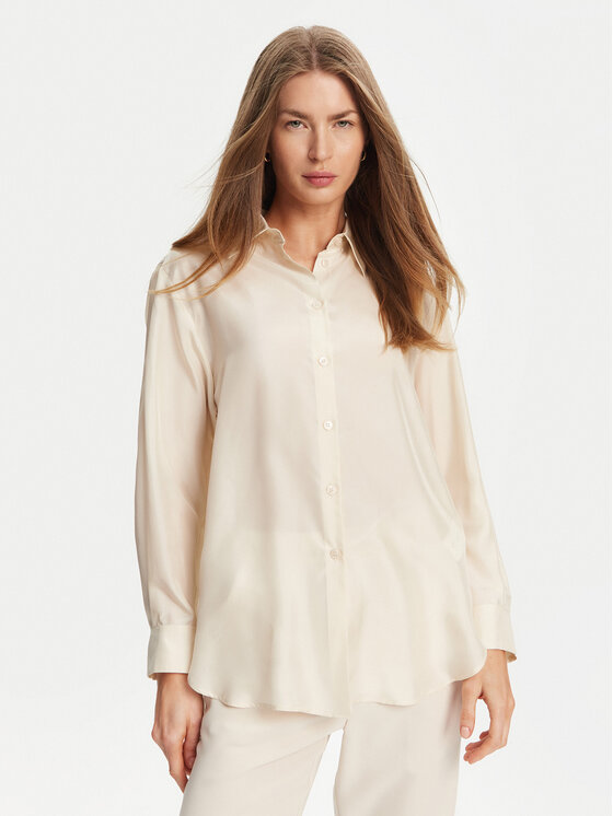 Marella Koszula Alec 2513111015 Écru Regular Fit