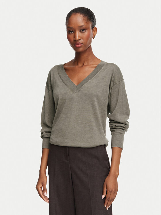 BOSS Sweter Freeslyn 50563400 Brązowy Regular Fit