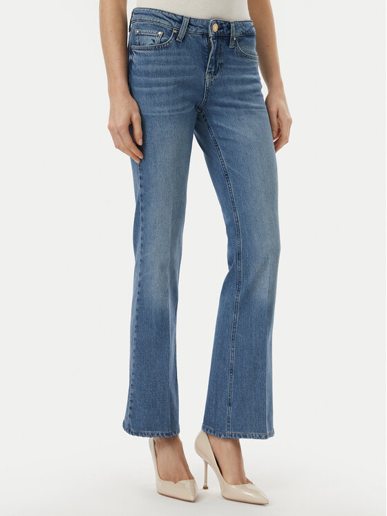Guess Jeansy W6BAJ7 D2094 Niebieski Bootcut Fit