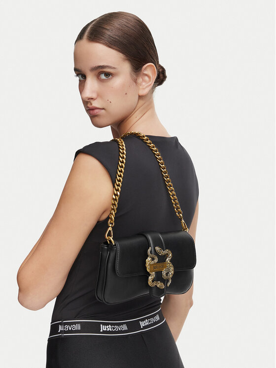 Just Cavalli Torebka Iconic Snakes 81RA4BA7 ZSA89 Czarny