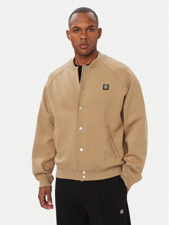 HUGO Kurtka bomber Dabin 50563037 Beżowy Oversize