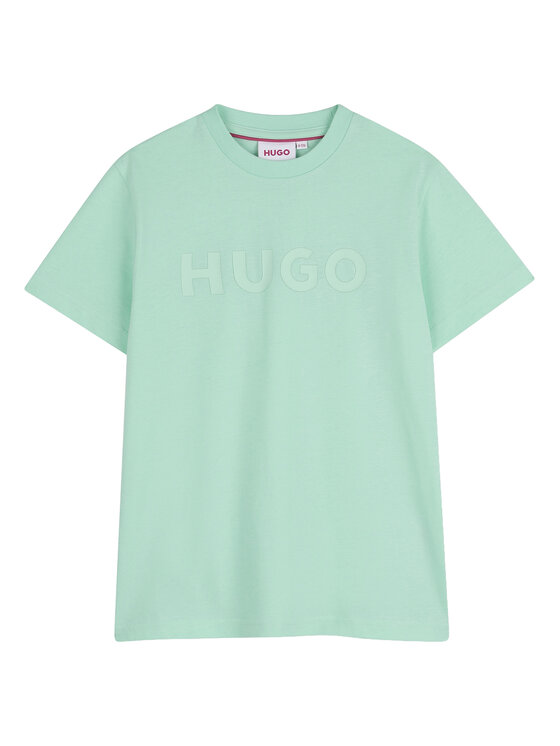 HUGO T-Shirt G01014 S Zielony Regular Fit