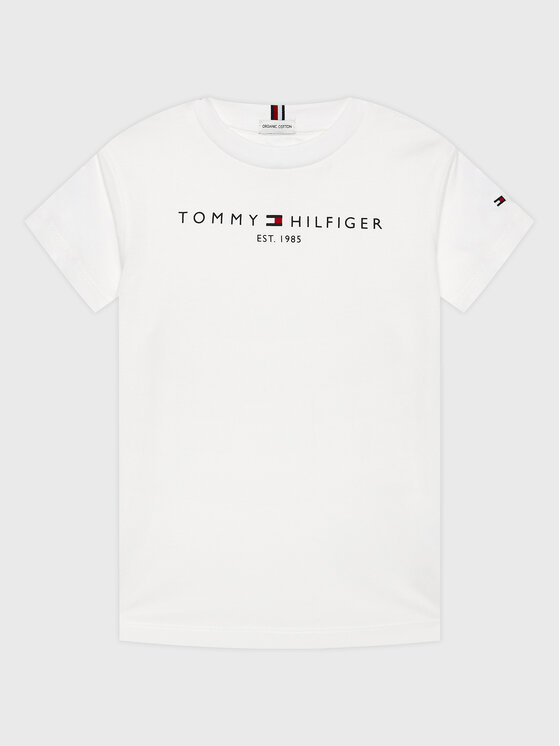 Tommy Hilfiger T-Shirt Essential KS0KS00210 M Biały Regular Fit