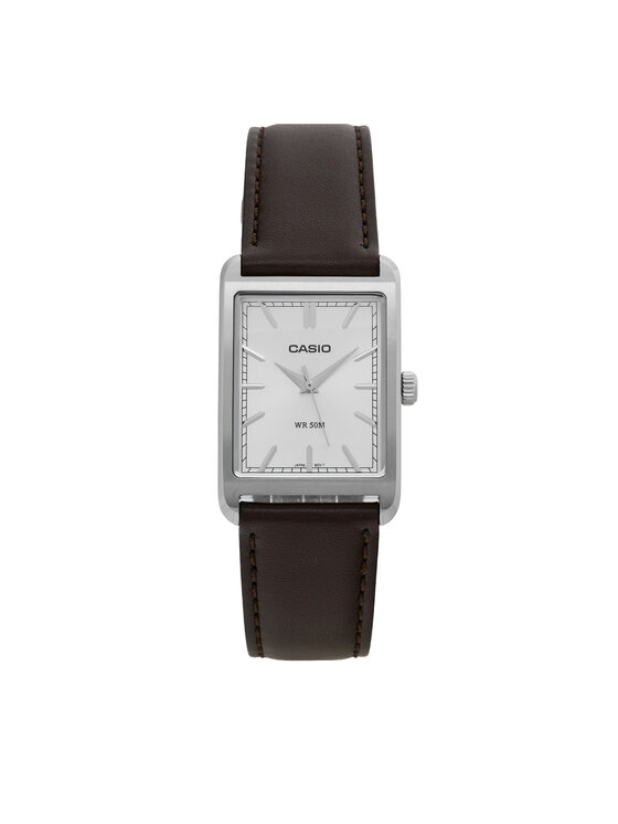 Casio Zegarek MTP-B215L-7AVER Srebrny