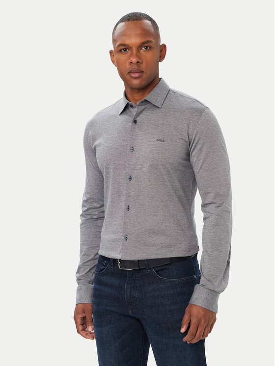 BOSS Koszula Mysoft 50519748 Niebieski Slim Fit