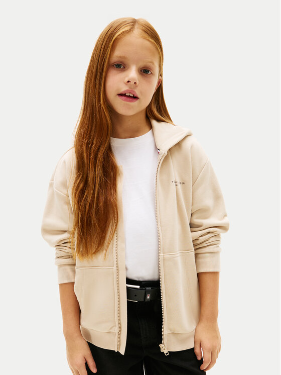 Tommy Hilfiger Bluza KS0KS00726 Beżowy Regular Fit