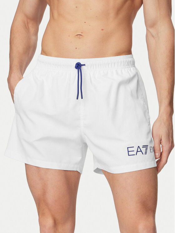 EA7 Emporio Armani Szorty kąpielowe 7M002000 AF13049 M0304 Biały Regular Fit