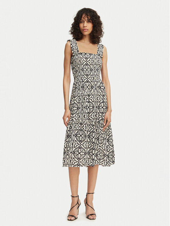 Vero Moda Sukienka letnia Menny 10282481 Czarny Regular Fit