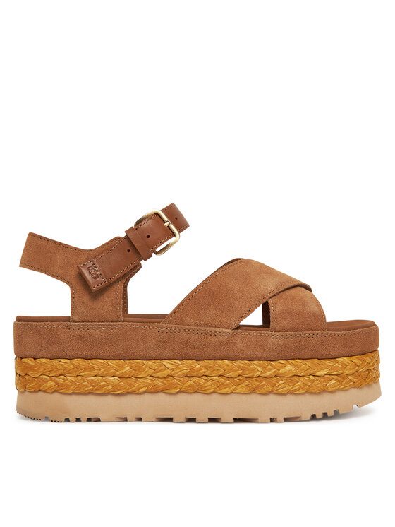 Ugg Espadryle W Aubrey Ankle Strap 1167471 Brązowy