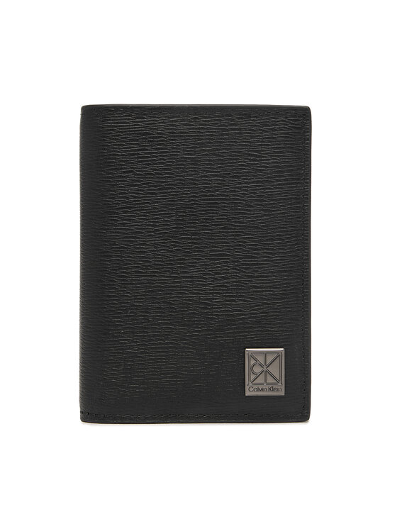 Calvin Klein Portfel Emblem Hw N/S Billfold W/ Coin LV04D1281G Czarny