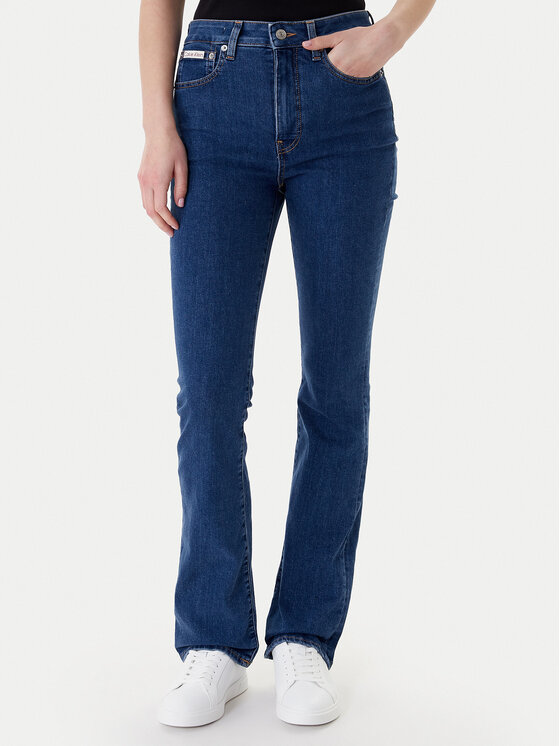 Calvin Klein Jeans Jeansy LV047E619G Niebieski Skinny Fit