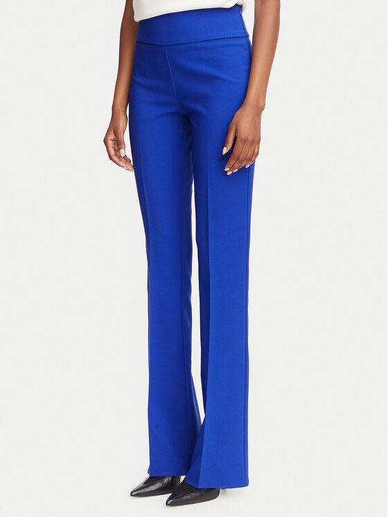Rinascimento Spodnie materiałowe CFC0130140003 Niebieski Flare Fit