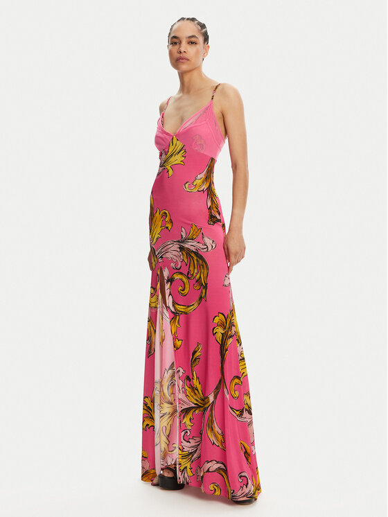 Versace Jeans Couture Sukienka letnia 78HAO900 Różowy Regular Fit