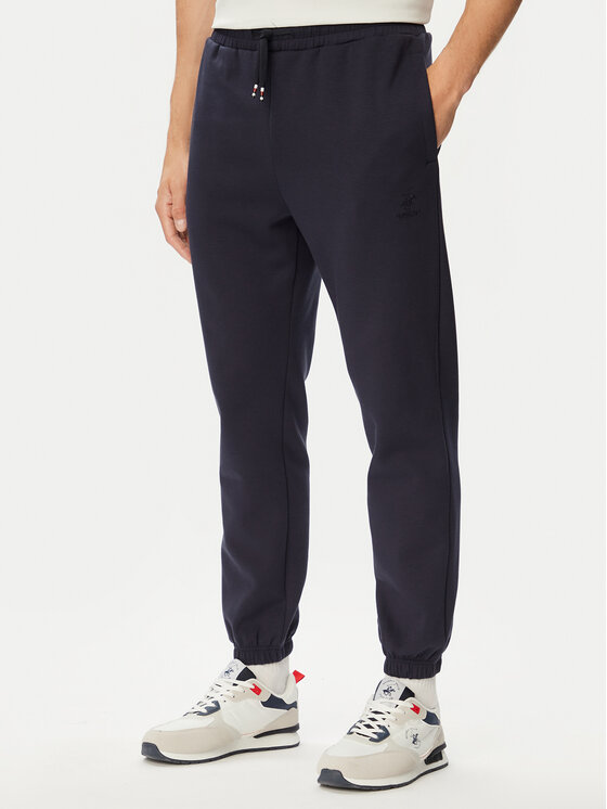 Beverly Hills Polo Club Spodnie dresowe P-SS26M-TF450201-0298 Granatowy Regular Fit