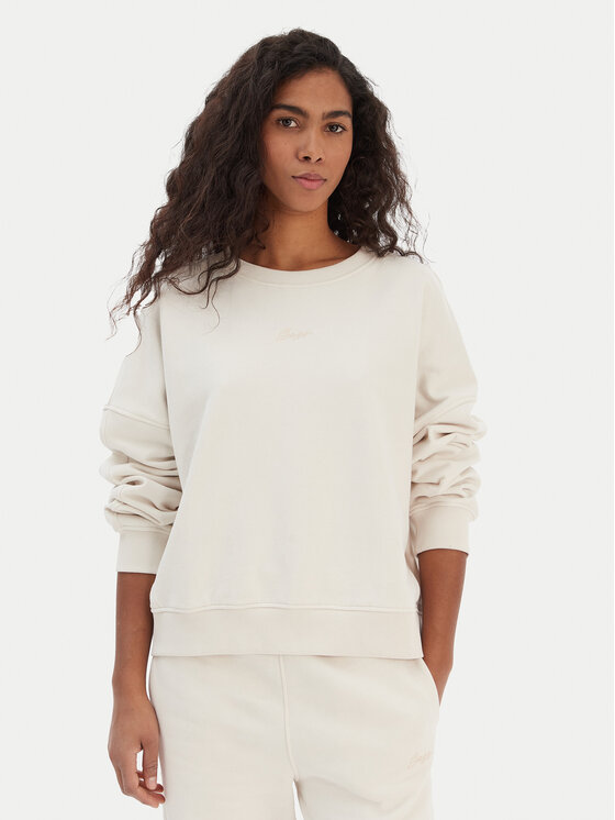 BOSS Bluza C_Ever 50554711 Beżowy Oversize
