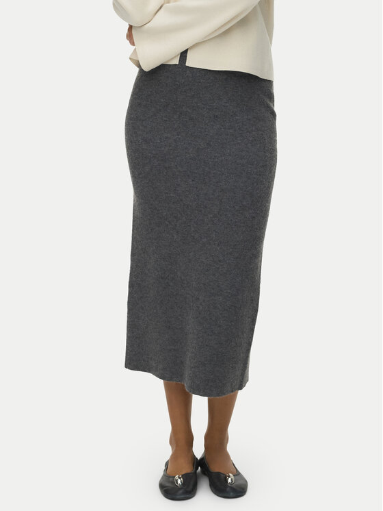 Vero Moda Spódnica ołówkowa Brisa 10334684 Szary Slim Fit