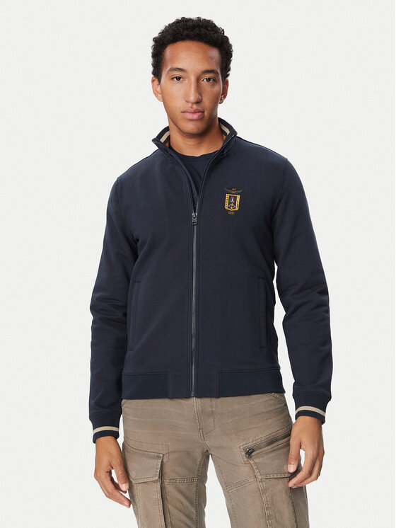 Aeronautica Militare Bluza 262FE2089UF00662 Granatowy Regular Fit