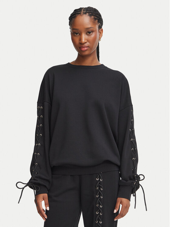 Liu Jo Bluza TF6276 F0334 Czarny Relaxed Fit