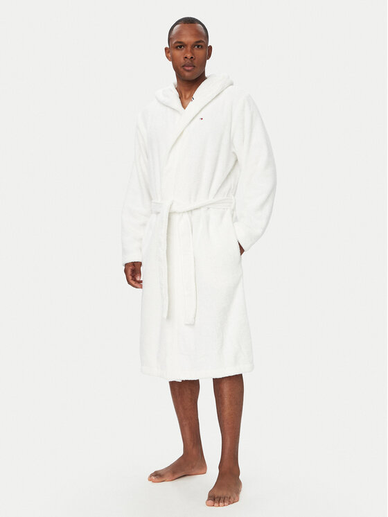 Tommy Hilfiger Szlafrok UM0UM03660 Biały Relaxed Fit