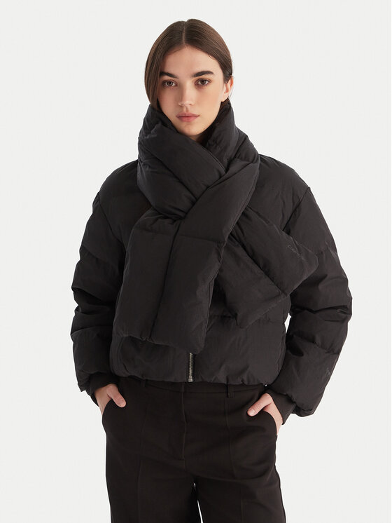 Calvin Klein Kurtka puchowa LV044D518G Czarny Regular Fit