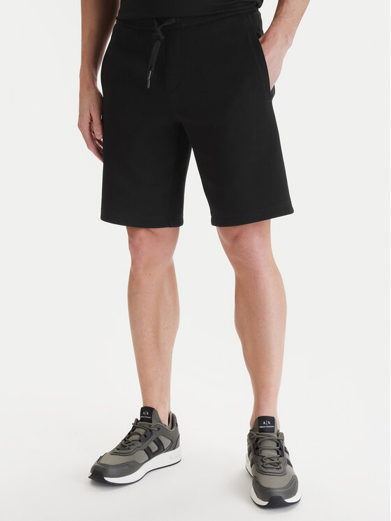 Armani Exchange Szorty sportowe XM000372 AF10818 UC001 Czarny Regular Fit