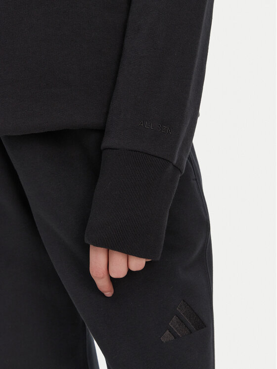 adidas Bluza ALL SZN French Terry IW1026 Czarny Loose Fit