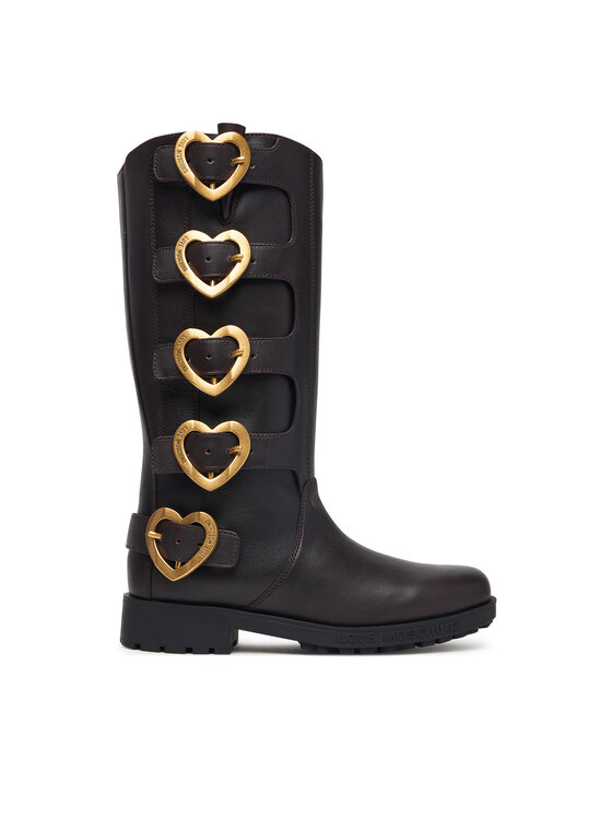 LOVE MOSCHINO Kozaki JA26134G0PIJ0317 Brązowy ciemny