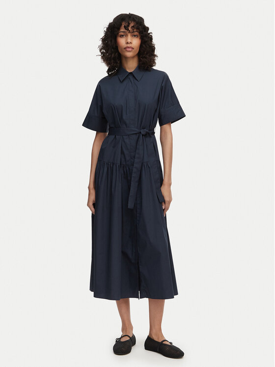 Marella Sukienka koszulowa Emme by Marella Fauna 2615221172 Granatowy Regular Fit