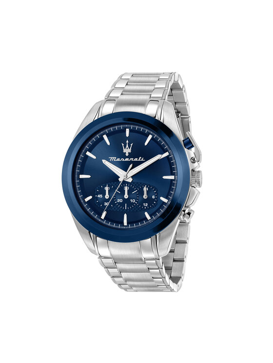 Maserati Zegarek Traguardo Chronograph R8873612067 Srebrny