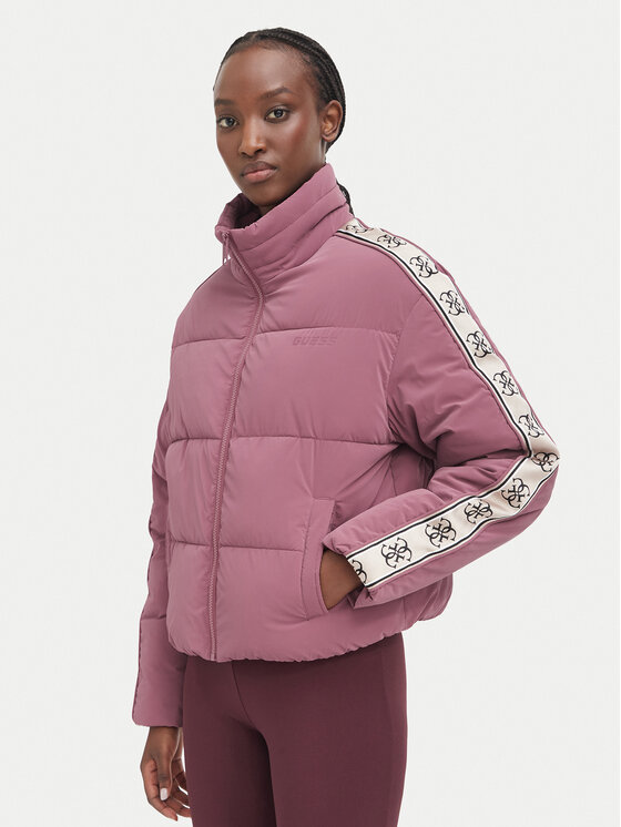 Guess Kurtka zimowa V5BL11 WGYC2 Różowy ciemny Regular Fit