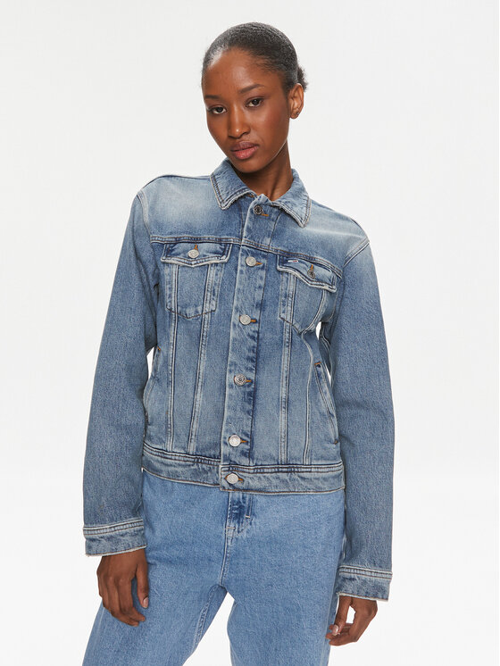 Tommy Jeans Kurtka jeansowa DW0DW16994 Niebieski Regular Fit