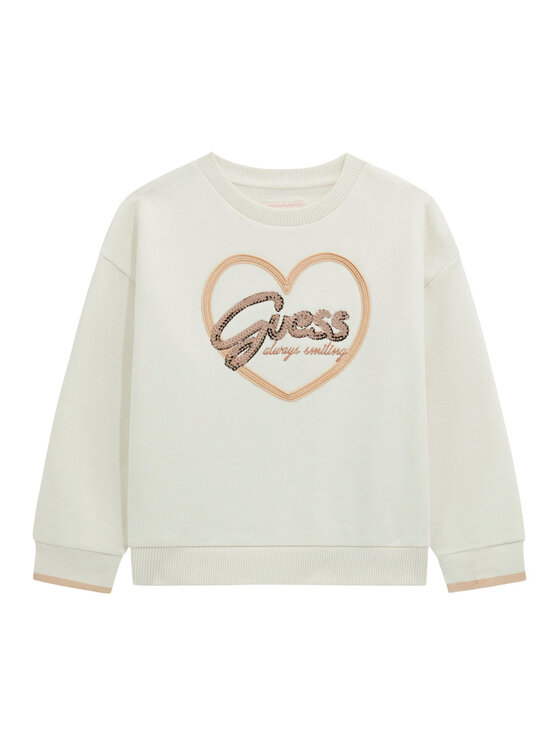 Guess Bluza K5BQ05 KAV34 Écru Relaxed Fit