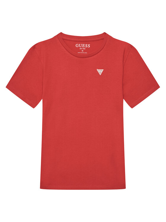 Guess T-Shirt L5YI38 K5M20 Czerwony Regular Fit