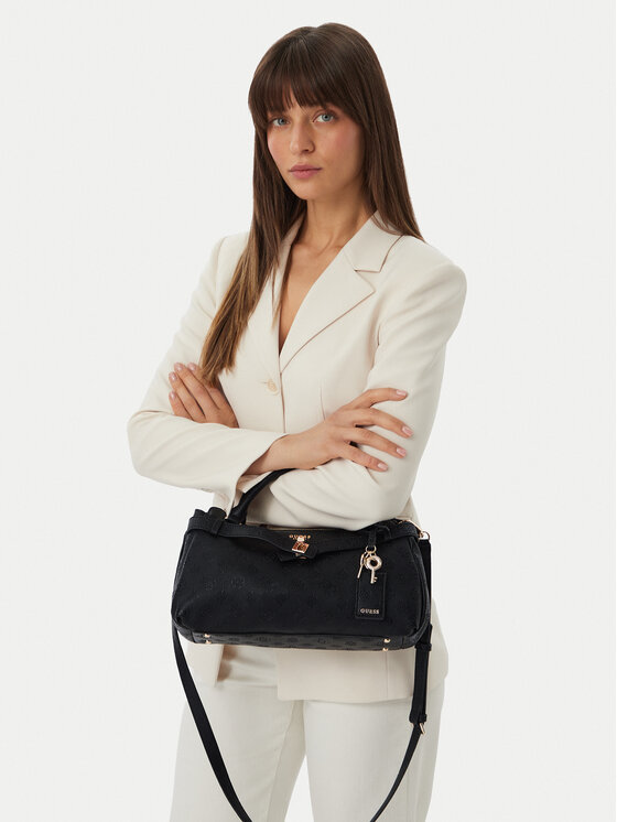 Guess Torebka Ella Logo HWPD97 46050 Czarny
