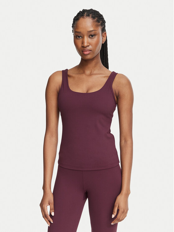 Guess Top V6BP09 K6727 Bordowy Slim Fit