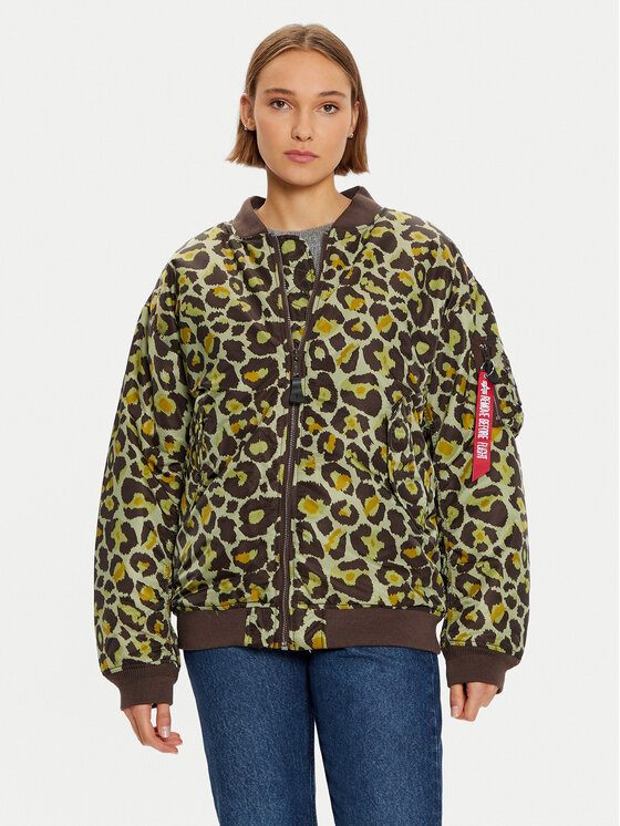 Alpha Industries Kurtka bomber 108010C Zielony Regular Fit