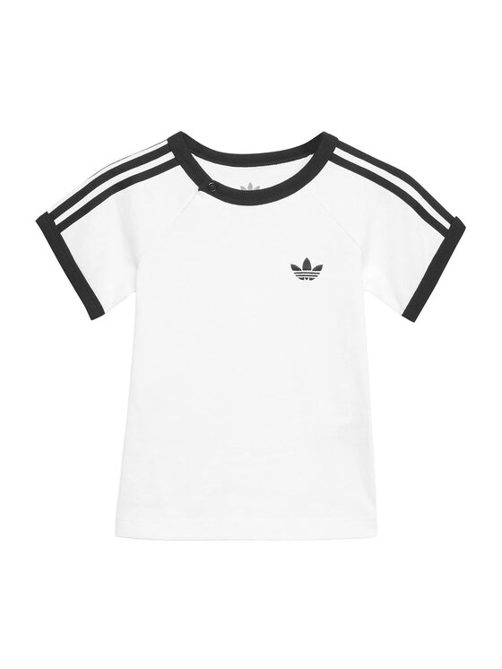 adidas T-Shirt 3-Stripe KR3715 Biały Regular Fit