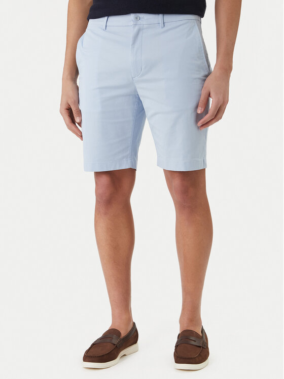 Tommy Hilfiger Szorty materiałowe Denton 9.5 MW0MW42351 Niebieski jasny Slim Fit