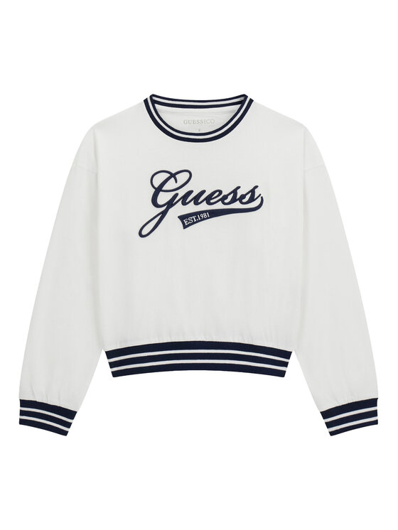 Guess Bluza J6YI30 K3765 Biały Regular Fit