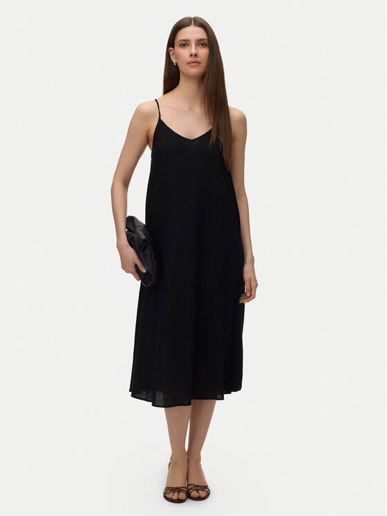 Vero Moda Sukienka letnia Emilo 10340519 Czarny Loose Fit