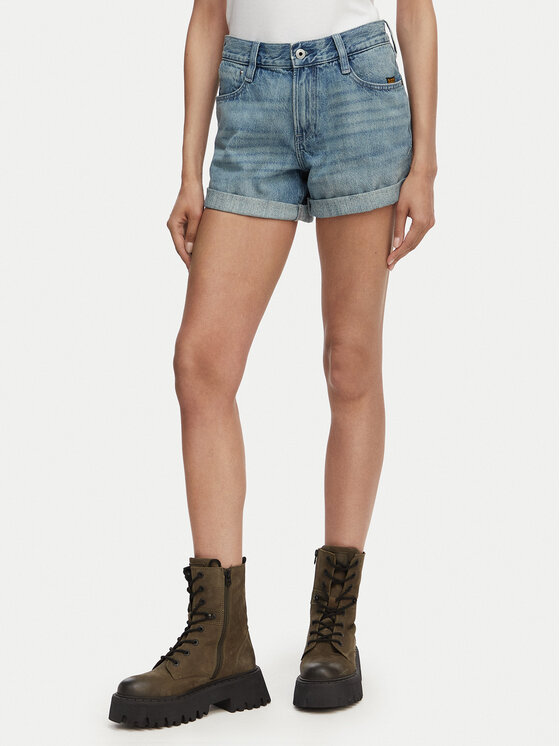 G-Star Raw Szorty jeansowe Judee D23211-D788 Niebieski Regular Fit