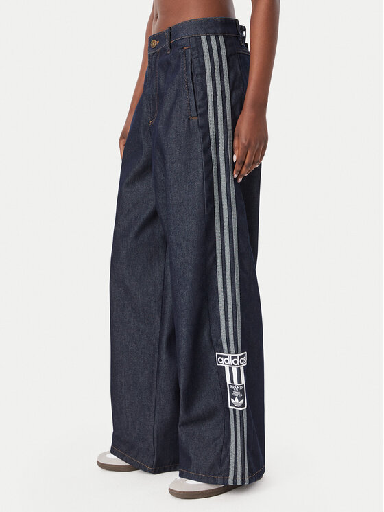 adidas Jeansy Adibreak Mid Rise Wide Leg Denim Pant KT2650 Niebieski Wide Leg