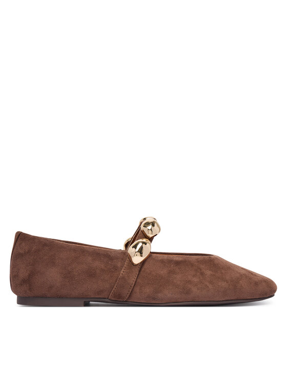 Steve Madden Baleriny Poppin 11005437 Brązowy