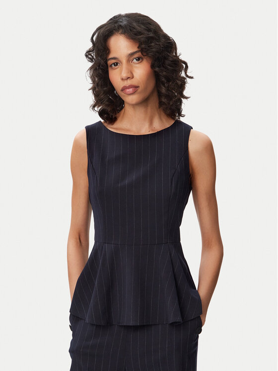 French Connection Bluzka Alia 729F3 Granatowy Slim Fit