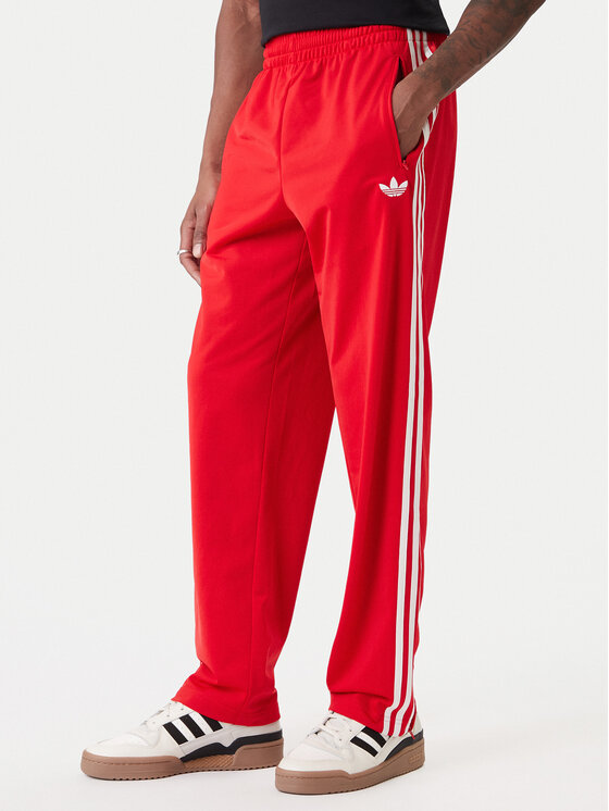 adidas Spodnie dresowe Firebird KD8319 Czerwony Loose Fit